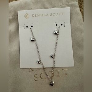 Kendra Scott Silver Phoebe Heart Necklace